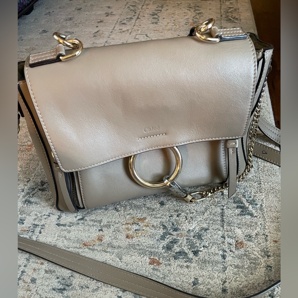 Chloe Faye Day Taupe Crossbody Bag
